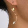 A Pair Of New Ins Fashion Jewelry S Shape Design Simple Tassel Earrings