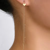 A Pair Of New Ins Fashion Jewelry S Shape Design Simple Tassel Earrings