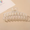 Ab Color Electroplated Cross Shark Hair Clip For Women Elegant Grip Hair Accessory Wholesale