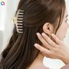 Ab Color Electroplated Cross Shark Hair Clip For Women Elegant Grip Hair Accessory Wholesale