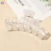 Ab Color Electroplated Cross Shark Hair Clip For Women Elegant Grip Hair Accessory Wholesale