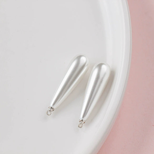 Abs Imitation Pearl Pendant Accessories Multicolor Water Drop Shape