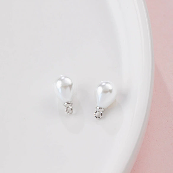 Abs Imitation Pearl Pendant Accessories Multicolor Water Drop Shape