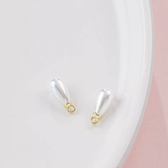 Abs Imitation Pearl Pendant Accessories Multicolor Water Drop Shape