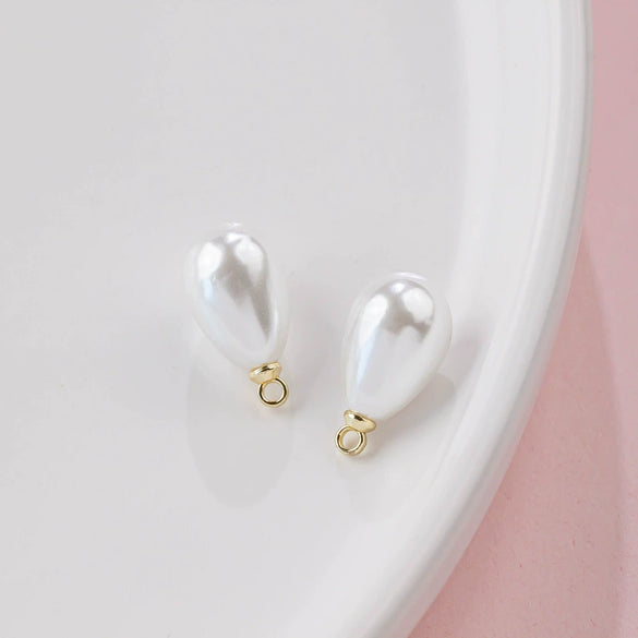 Abs Imitation Pearl Pendant Accessories Multicolor Water Drop Shape