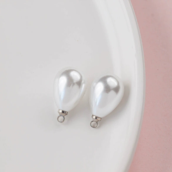 Abs Imitation Pearl Pendant Accessories Multicolor Water Drop Shape