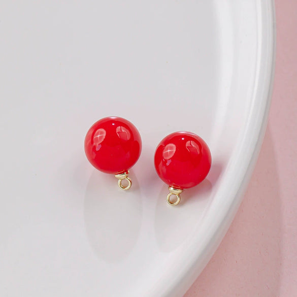 Abs Imitation Pearl Pendant Accessories Multicolor Water Drop Shape