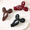 Academy Style Plaid Flocking Handmade Women's Hair Clip