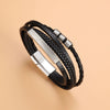 Accessories Alloy Leather Rope Bracelet Geometric Style Electroplated