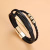 Accessories Alloy Leather Rope Bracelet Geometric Style Electroplated