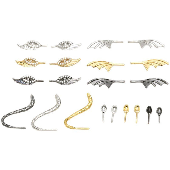 Accessories Copper Gold Plated Bat Wings Angel Wings Animal Tail Ears Baroque Style Electroplated