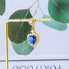 Accessories Copper Stainless Steel Heart Shaped Pendant With Dripping Oil Design And Inlaid Zirconium