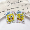 Accessories Plastic Resin Handmade Beaded Doublesided Ab Printing Line Pattern Cartoon Character Two Dimensions