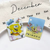 Accessories Plastic Resin Handmade Beaded Doublesided Ab Printing Line Pattern Cartoon Character Two Dimensions