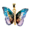 Accessories Resin Butterfly Pendant Micropaved Zircon Electroplated Minimalist Animal Style Necklace