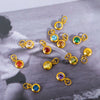 Accessories Stainless Steel British Retro Style With Zircon And Electroplating And Constellations Star Design