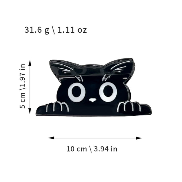Acetic Acid Handmade Cartoon Animal Cat Shark Hair Clip For Women
