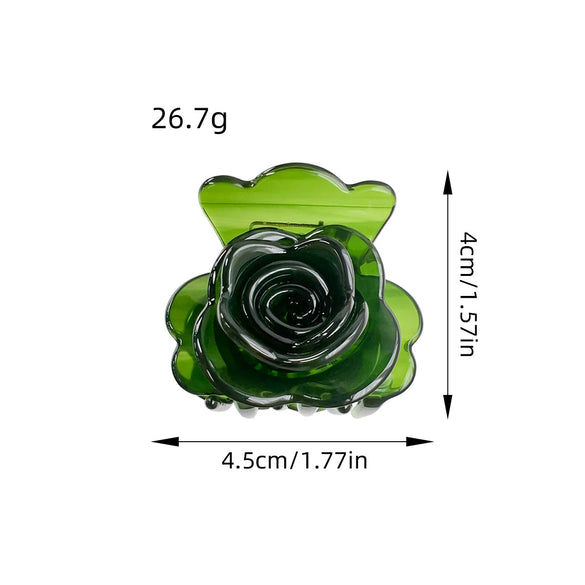 Acetic Acid Handmade Flower Women's Hair Accessories Grip Hairpin Shark Clip