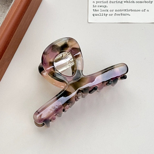 Acetic Acid Handmade Geometric Hair Grab Clip Women's Fashion Hair Accessories