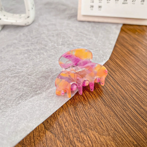 Acetic Acid Handmade Geometric Women's Hair Clips Grab Clip Bangs Clip Mini Shark Clip