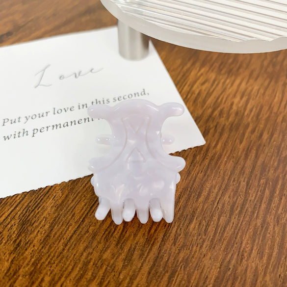 Acetic Acid Handmade Light Luxury Geometric Hair Grip Clip For Women