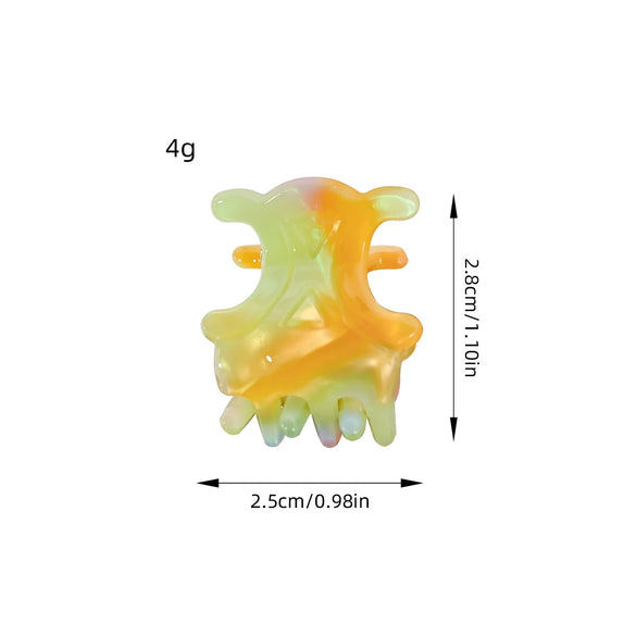 Acetic Acid Handmade Light Luxury Geometric Hair Grip Clip For Women