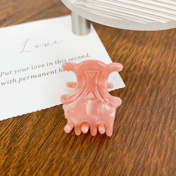Acetic Acid Handmade Light Luxury Geometric Hair Grip Clip For Women