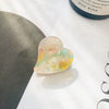 Acetic Acid Heart Hair Accessories Handmade Hair Grab Clip For Women