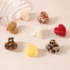 Acetic Acid Love Shark Clip Hair Accessories For Women With Baking Paint Treatment