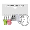 Acrylic Alloy Cute Animal Zodiac Micro Inlay Earrings
