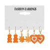 Acrylic Alloy Cute Animal Zodiac Micro Inlay Earrings
