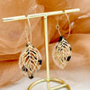 Acrylic And Stainless Steel Multishape Ear Ring With Love Leaves And Fivepointed Star Pattern Electroplated