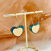 Acrylic And Stainless Steel Multishape Ear Ring With Love Leaves And Fivepointed Star Pattern Electroplated