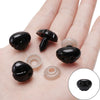 Acrylic Animal Eyes Nose Leather Pad Accessories Set For Plush Toy Dolls Diy Handmade