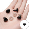 Acrylic Animal Eyes Nose Leather Pad Accessories Set For Plush Toy Dolls Diy Handmade
