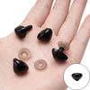 Acrylic Animal Eyes Nose Leather Pad Accessories Set For Plush Toy Dolls Diy Handmade