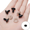 Acrylic Animal Eyes Nose Leather Pad Accessories Set For Plush Toy Dolls Diy Handmade