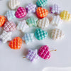 Acrylic Beaded Mobile Phone Chain Bracelet Necklace With Heart Star Shape And Baking Paint Treatment