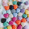Acrylic Beaded Mobile Phone Chain Bracelet Necklace With Heart Star Shape And Baking Paint Treatment