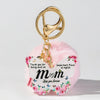 Acrylic Butterfly Floral Keychain With Plush Pompom And Tassel Fashion Festival Element