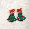 Acrylic Butterfly Tassel Geometric Earrings With Polish Finish Cartoon Style