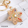 Acrylic Christmas Snowflake Pendant Keychain Cute Style Decoration Gift