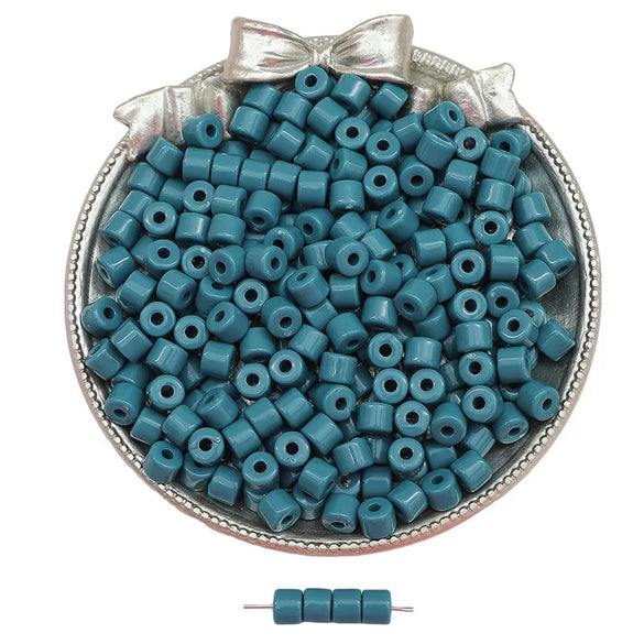 Acrylic Colorful Small Cylindrical Beads Macaron Color Hand Beaded Diy Handmade Loose Beads Jewelry Accessories Wholesale