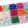 Acrylic Colorful Small Cylindrical Beads Macaron Color Hand Beaded Diy Handmade Loose Beads Jewelry Accessories Wholesale