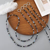 Acrylic Crystal Square Beaded Handmade Crossbody Chain Bag And Mobile Phone Lanyard Accessories