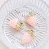 Acrylic Crystal Transparent Strawberry Jewelry Accessories Material For Diy Handmade Bracelet Necklace Earring With Dripping Glue Treatment