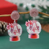 Acrylic Doublesided Earrings With Christmas Creative Santa Claus Snowman Kitten Snowflake And Flower Printing