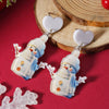 Acrylic Doublesided Yeti Earrings Creative Cute Fresh With Festive Elements Unisex