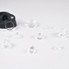 Acrylic Ear Expander With Geometric Style And Smoke Pattern