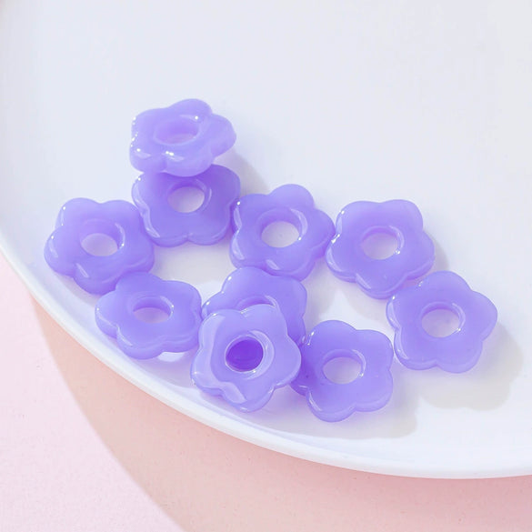 Acrylic Five Petal Flower Halo Jewelry Materials For Diy Handmade Earrings And Hair Accessories